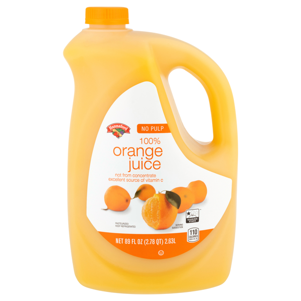 Hannaford 100% Orange Juice No Pulp