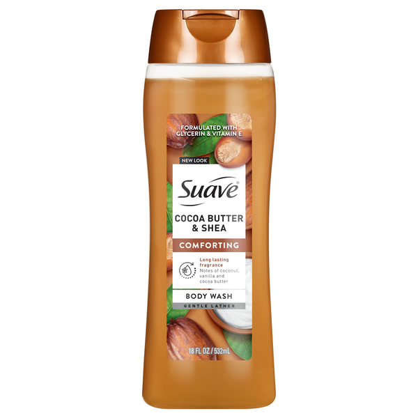 Suave Women Cocoa Butter + Shea Comforting Body Wash