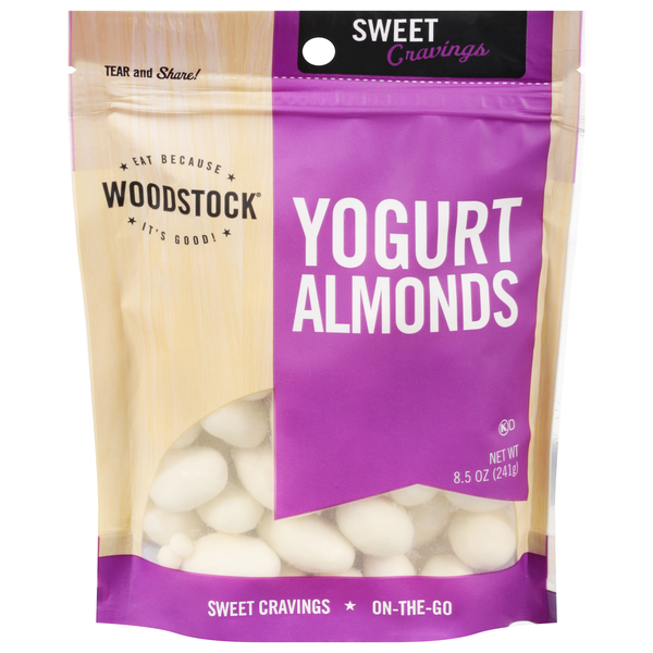 Woodstock Almonds Yogurt Covered Natural
