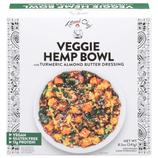 Save on Tattooed Chef Veggie Hemp Bowl with Turmeric Almond Butter