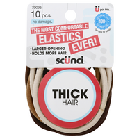Scunci No Damage Thick Hair Ties