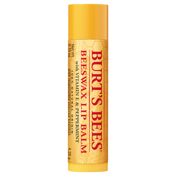 Burt's Bees Lip Balm Beeswax with Vitamin E & Peppermint