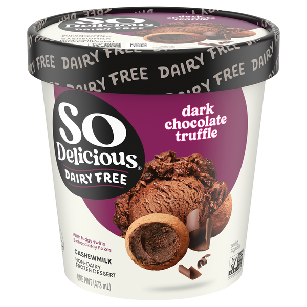 So Delicious Dairy Free Dark Chocolate Truffle Cashewmilk Frozen Dessert
