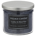 Village Candle Gentlemen's Collection Leather & Musk Noir