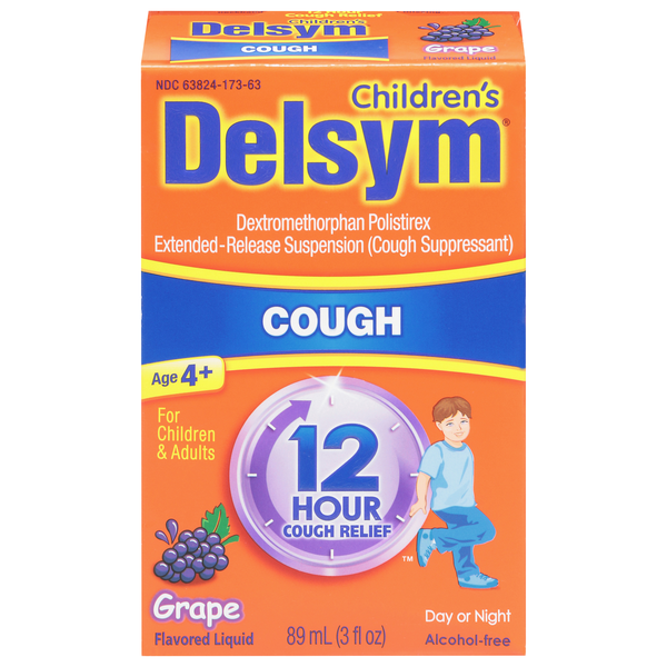 Delsym Children's Grape Flavor Cough Relief Liquid