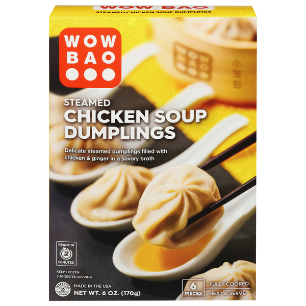 Wow Bao Steamed Chicken Soup Dumplings - 6 ct Frozen