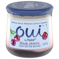 Oui by Yoplait Whole Milk Fruit on Bottom Black Cherry French Style Yogurt