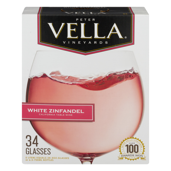 Peter Vella California White Zinfandel Wine Box