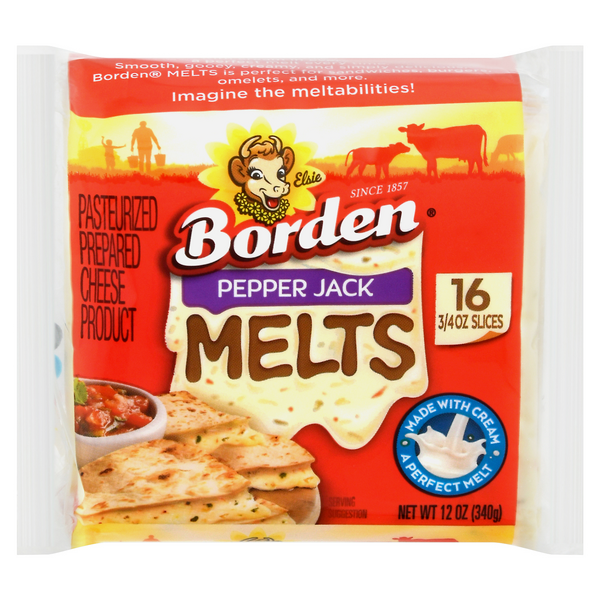 Save on Borden MELTS Pepper Jack Cheese Slices 16 ct Order Online