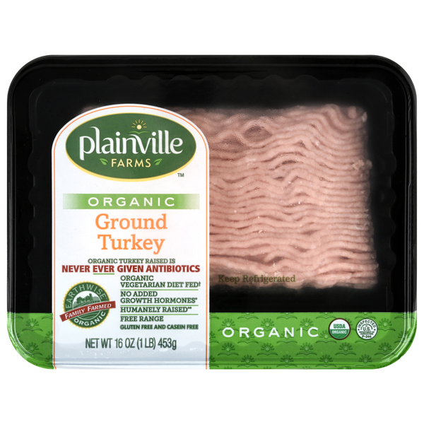 Plainville Farms Organic Ground Turkey Fresh