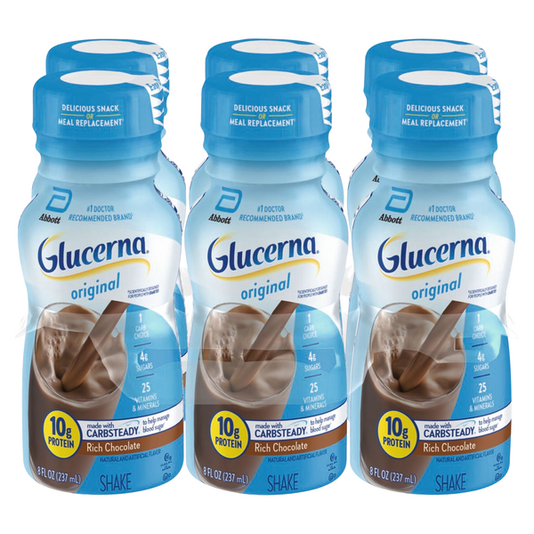 Glucerna Original Rich Chocolate 10g Protein Shake - 6 pk