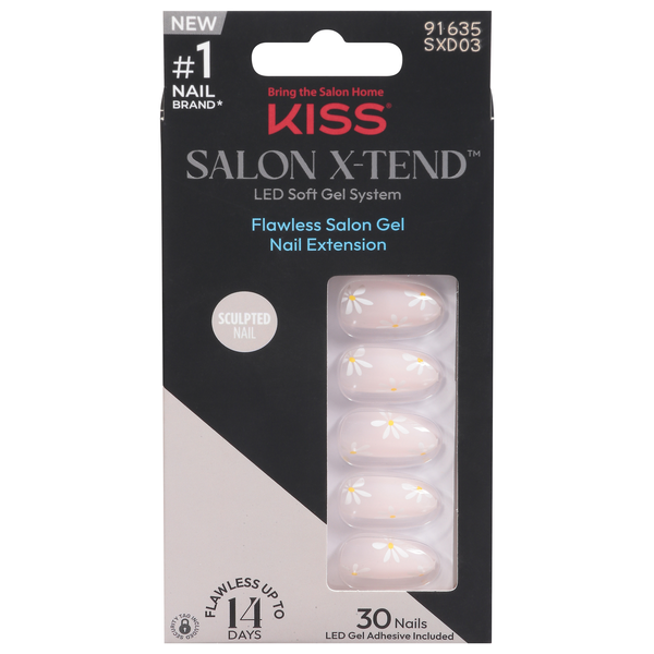 Kiss Salon X-Tend LED Gel Nail Kit Medium 91635