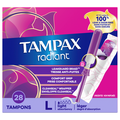 Tampax Radiant Unscented Light Tampons