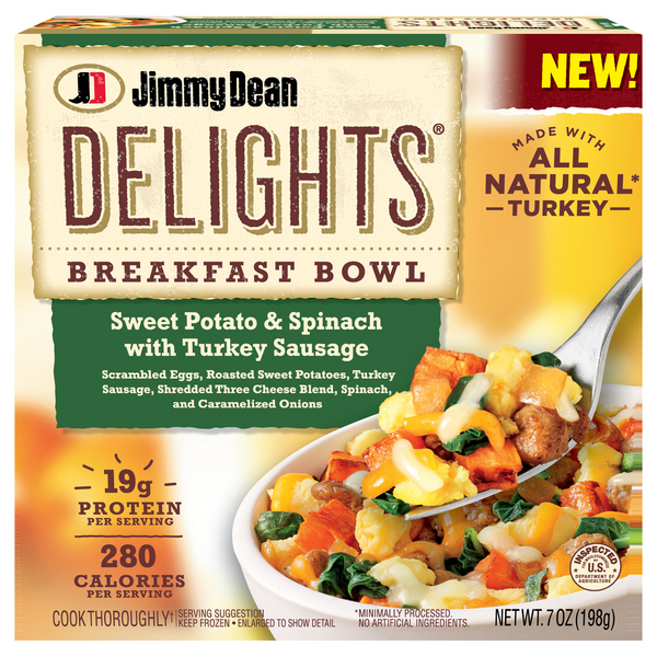 Save on Jimmy Dean Delights Breakfast Bowl Sweet Potato & Spinach with