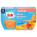 Dole Diced Peaches in Gel - 4 ct