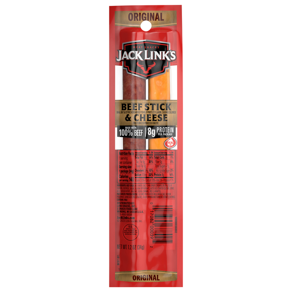 Jack Link's Original 8g Protein Beef Stick & Cheese