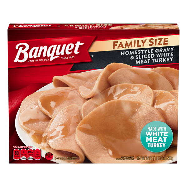 Banquet Homestyle Gravy \u0026 Sliced Turkey 