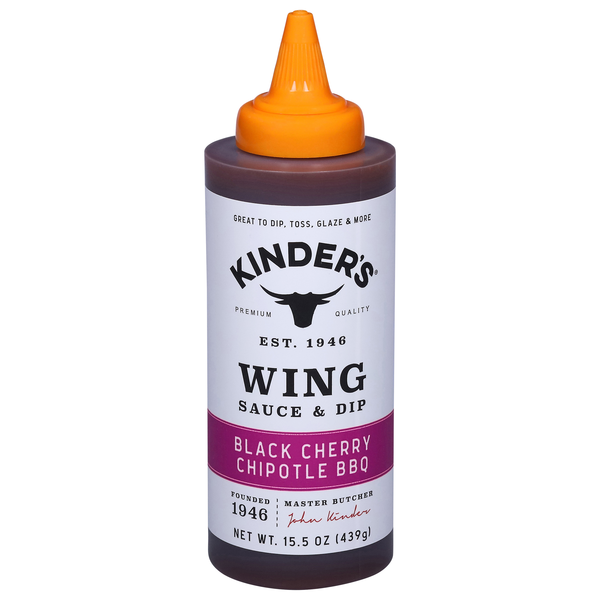 Kinder's Black Cherry Chipotle BBQ Wing Sauce & Dip