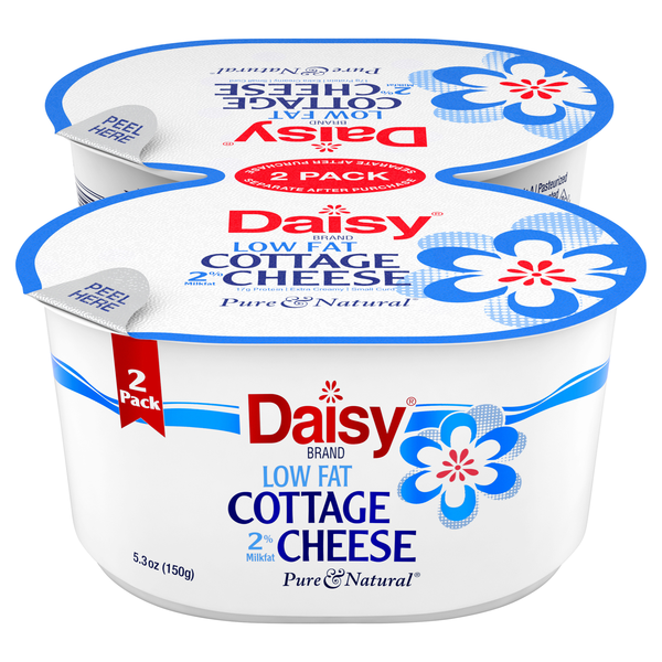 Daisy 2% Low Fat Small Curd Cottage Cheese Cups - 2 ct