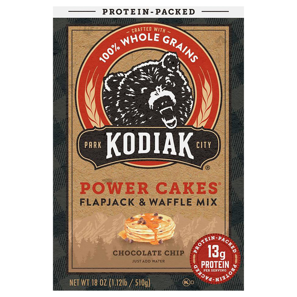 Kodiak Power Cakes Chocolate Chip Protein Flapjack & Waffle Mix