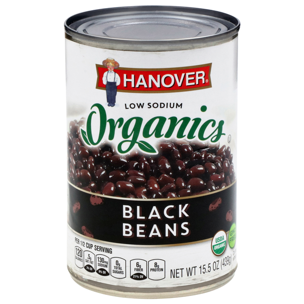 Hanover Organic Low Sodium Black Beans