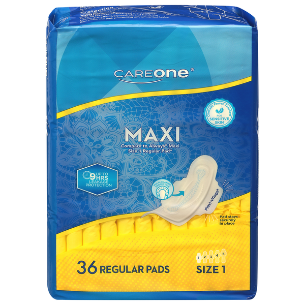 CareOne Regular Maxi Pads with Wings