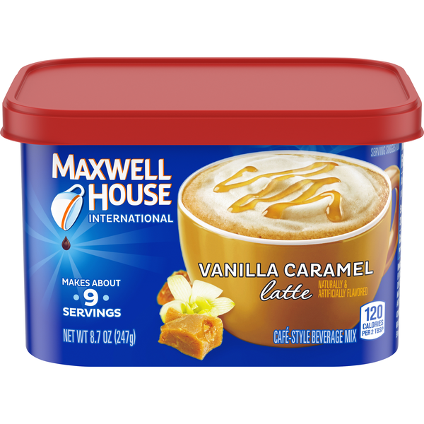 Save on Maxwell House International Vanilla Caramel Latte Beverage