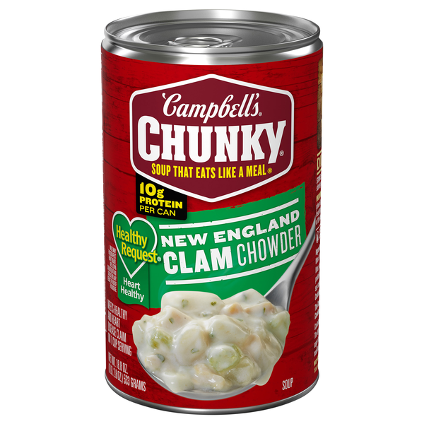 Campbell's Chunky Healthy Request New England Clam Chowder Soup