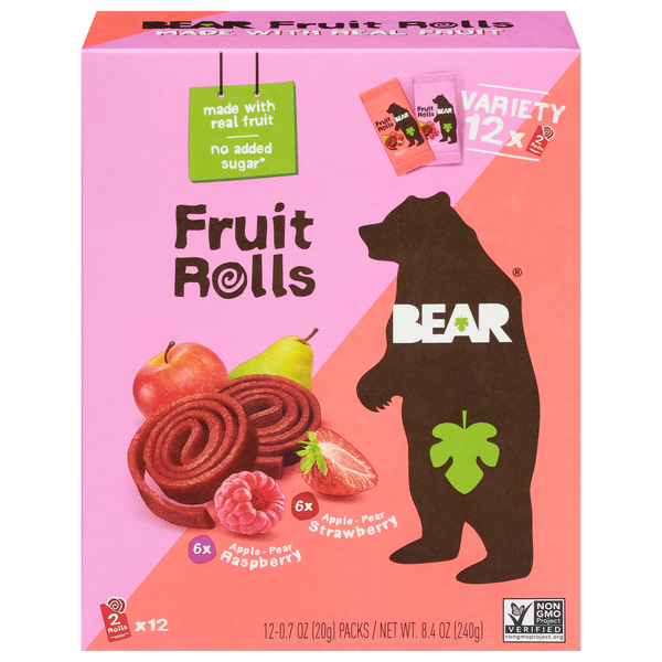 Bear Fruit Rolls Variety Pack - 12 ct