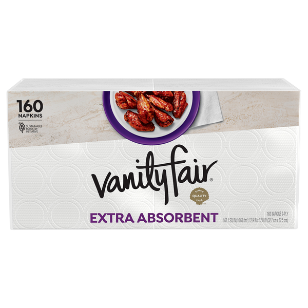 Vanity Fair Everyday Extra Absorbent 2-Ply Napkins