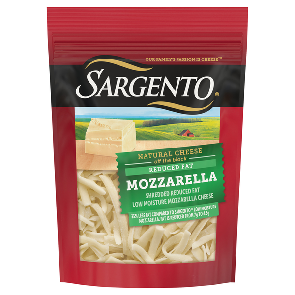 Sargento Off The Block Reduced Fat Trad Cut Shredded Mozzarella Cheese