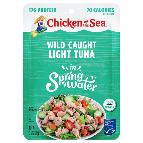 Chicken of the Sea Wild Caught Light Tuna in Spring Water