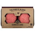 Schweid & Sons Ribeye Blend Burger Patties - 4 ct Refrigerated