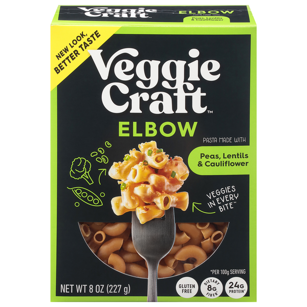 VeggieCraft Gluten Free Protein Peas Lentils & Cauliflower Elbow Pasta