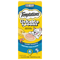 Temptations Lickable Spoons Savory Salmon & Tuna Cat Treats - 4 ct