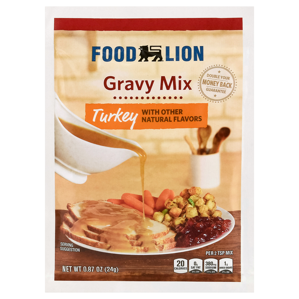 Food Lion Turkey Gravy Mix Packet