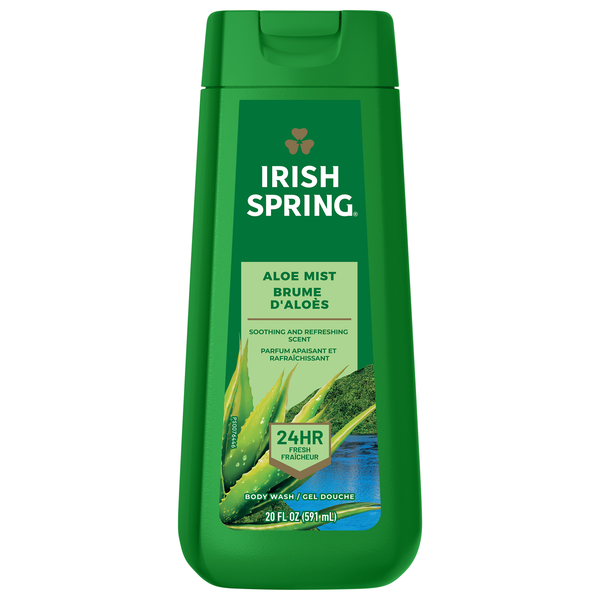 Irish Spring Men Aloe Mist Moisturizing Face & Body Wash