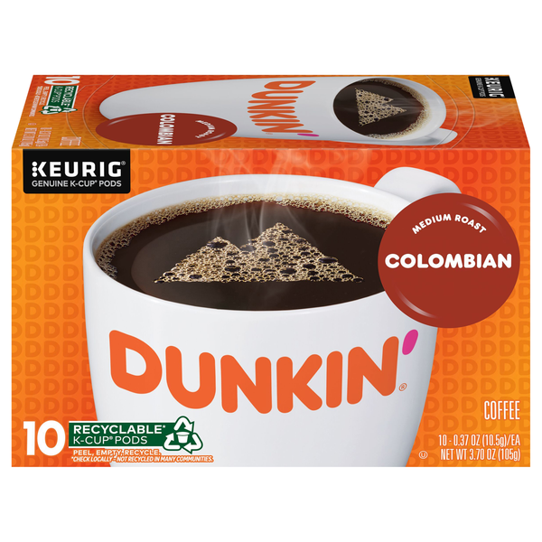 Dunkin' Colombian Medium Roast K-Cup Coffee Pods