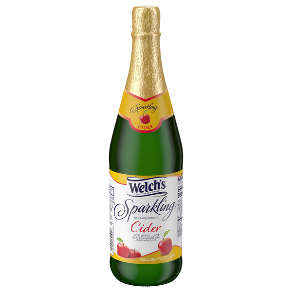 Save on Welch's Sparkling NonAlcoholic Cider 100 Apple Juice Order