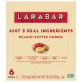 LARABAR Gluten Free Peanut Butter Cookie Fruit & Nut Bars - 6 ct