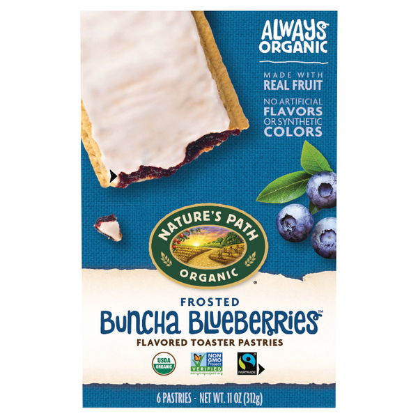 Nature's Path Organic Frosted Buncha Berries Toaster Pastries - 6 ct
