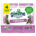 Gimme Organic Teriyaki Roasted Seaweed Snacks - 4 ct