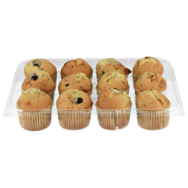 Hannaford Bakery Mini Blueberry Muffins - 12 ct