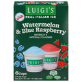 Luigi's Blue Raspberry & Watermelon Real Italian Ice - 6 ct
