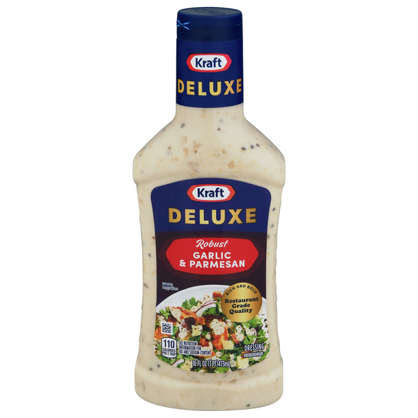 Save on Kraft Deluxe Robust Garlic & Parmesan Salad Dressing Order