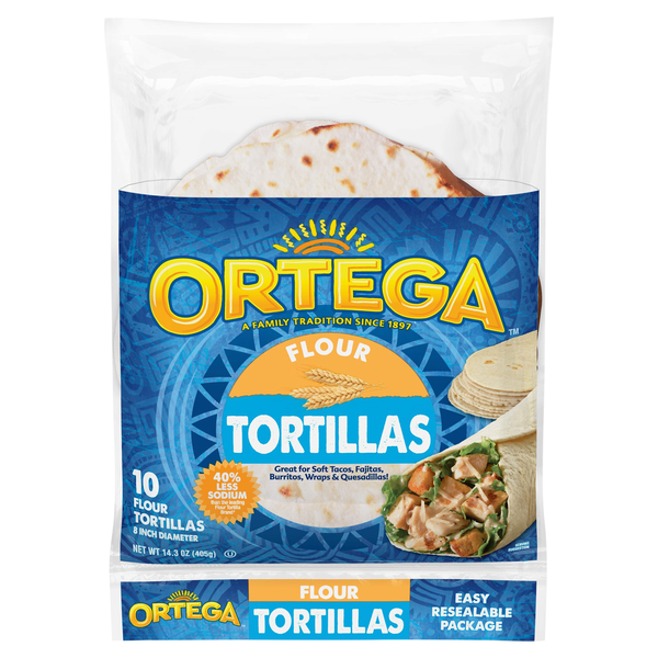 Ortega Flour Tortillas 8 Inch - 10 ct