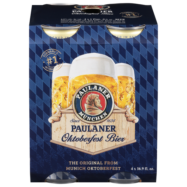 Paulaner Oktoberfest Bier Beer - 4 pk