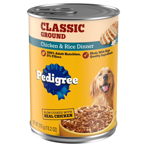 PEDIGREE Chopped Ground Dinner Chicken & Rice Adult Wet Dog Food