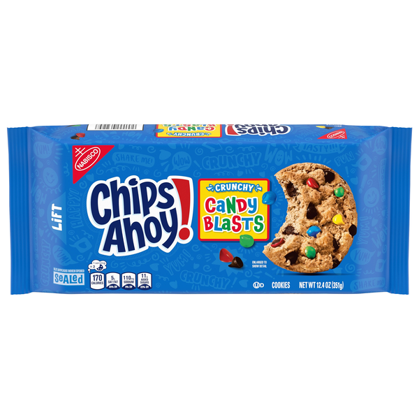 Nabisco Chips Ahoy! Candy Blasts Crunchy Chocolate Chip Cookies