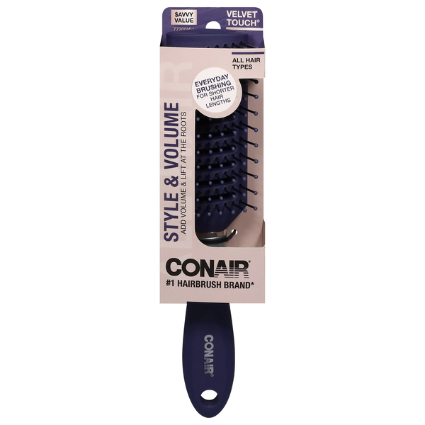 Conair Velvet Touch Hair Brush Dry Style & Volumize